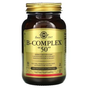 Solgar, B-Complex „50”, 50 kapsułek roślinnych