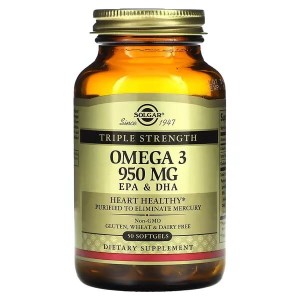 Solgar TRIPLE STRENGTH OMEGA-3 950 MG Potrójna Moc 