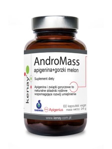 KenayAndroMass apigenina + gorzki melon (suplement diety) - 60 kapsułek 