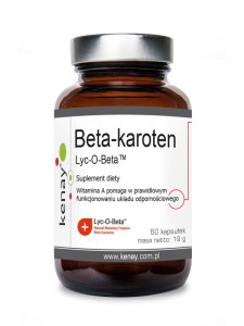 kenay Beta - karoten Prowitamina A Lyc-O-Beta™ (60 kapsułek) - suplement diety 
