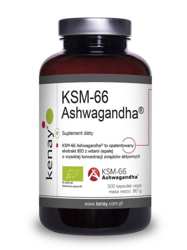 Kenay Ashwagandha KSM-66 BIO (300 kapsułek)