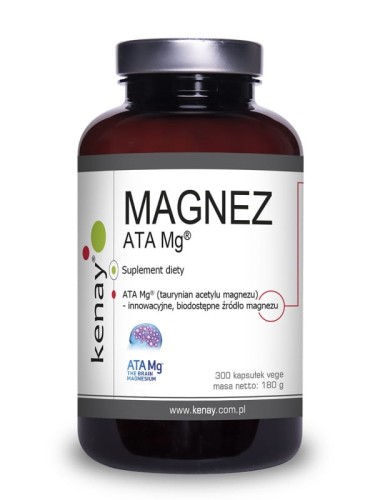 Kenay MAGNEZ ATA Mg® (300 kapsułek vege Vcaps®) - suplement diety 
