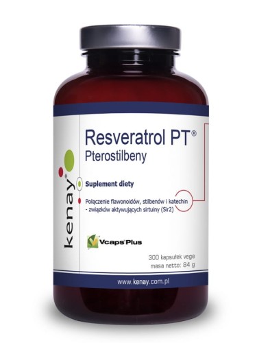 KENAY PTEROSTILBENY - Resveratrol PT® (300 kapsułek) - suplement diety 