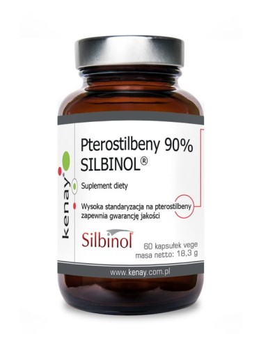 KENAY Pterostilbeny 90% SILBINOL® (60 kapsułek) - suplement diety 