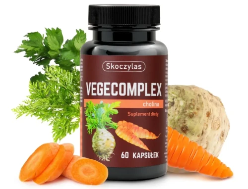 Skoczylas Vegecomplex cholina Wapń Jod Żelazo Cynk Selen B12