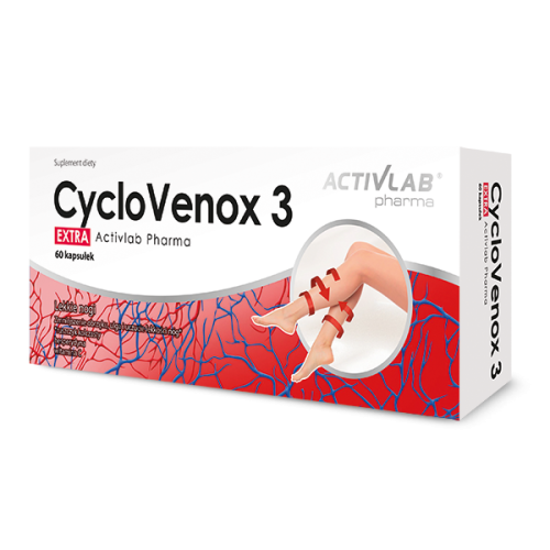 Activlab CycloVenox 3 Extra Ruszczyk Hesperydyna Witamina C 60kaps