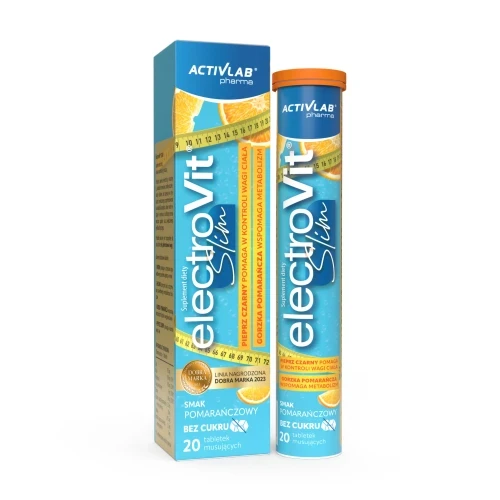Activlab Electrovit SLIM Elektrolity  Synefryna Chrom Cholina Piperyna B5