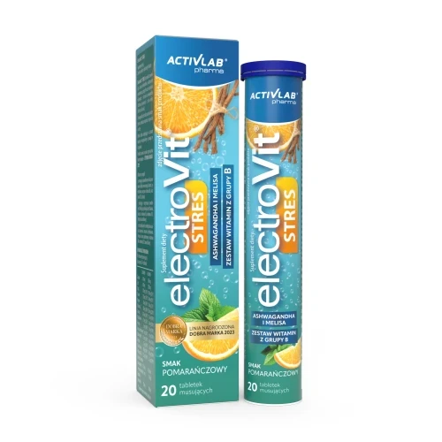 Activlab Electrovit Stres Elektrolity Witaminy Ashwagandha Melisa