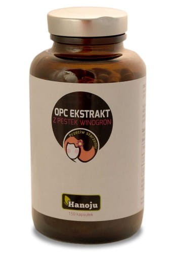 Hanoju OPC ekstrakt z pestek winogron 400mg 150 kapsułek 