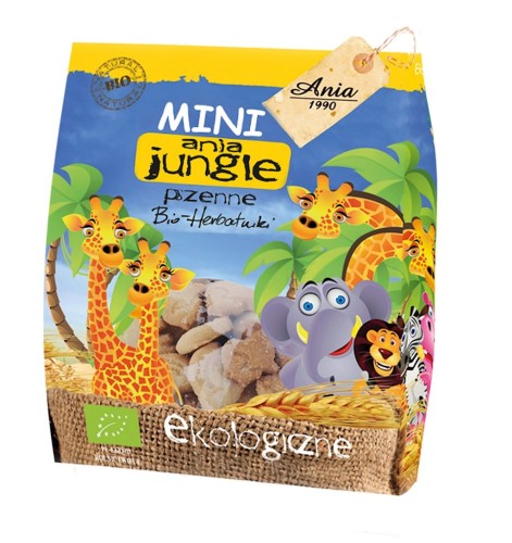 ORGANIC MINI JUNGLE BISCUITS 100 g - BIO ANIA