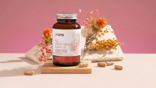 UNS NA CHOLESTEROL LIPIDOVIT 60 vege kaps. Kozieradka Bergamotka Karczoch Czerwony ryż