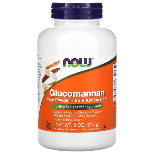  NOW Foods, Glukomannan, czysty proszek, 227 g  glucomannan błonnik