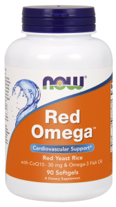 Now Foods Red Omega™ (90 kap)  , czerwony ryż ,  tran 