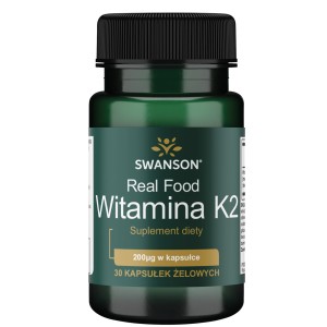 Swanson Witamina K-2 K2 MK-7 Naturalna 200 mcg / 30 kaps 