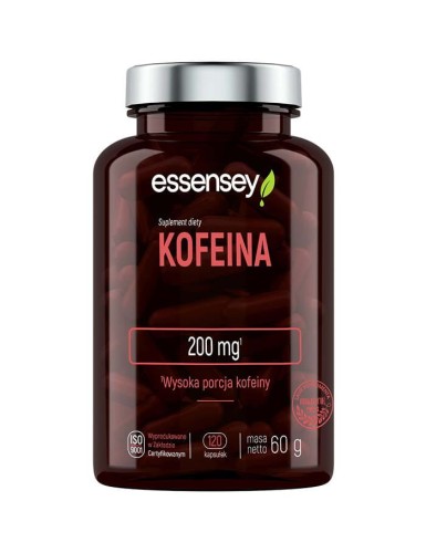 -30% Essensey Kofeina 200mg w 120 kapsułkach   wyprzedaż ważność do 30.07..2026