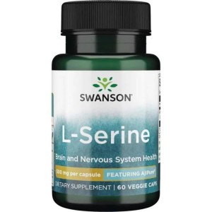 Swanson Ajipure L-seryna 500mg/60kaps 