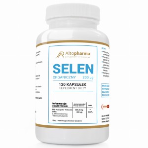 Altopharma SELEN ORGANICZNY 200µg L- Selenometionina PRODUKT WEGE 120 kapsułek