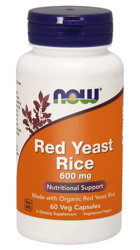 NOW Red Yeast Rice 600 mg / 60 – Czerwony Ryż