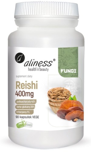 Aliness Reishi ekstrakt owocniki  400mg x 90 Vege caps  