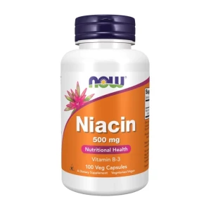  NOW FOODS Niacin 500 mg 100 veg caps. B-3 kwas nikotynowy /