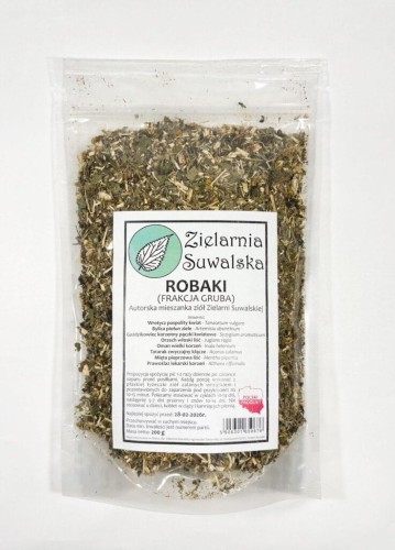 Zielarnia Suwalska Robaki frakcja gruba 200 g Orzech Oman Bylica