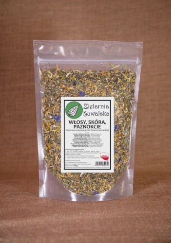 Zielarnia Suwalska Włosy, skóra, paznokcie 200 g Skrzyp Pokrzywa
