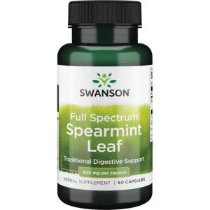 Swanson Full spectrum Spearmint Mięta zielona 400mg 60kaps