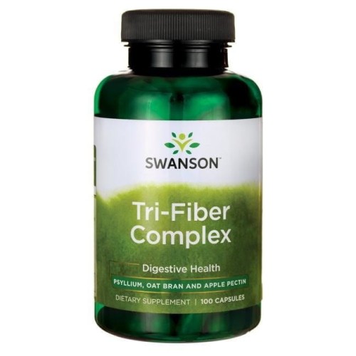 Swanson Tri-Fiber complex - otręby, pektyny, 100kaps