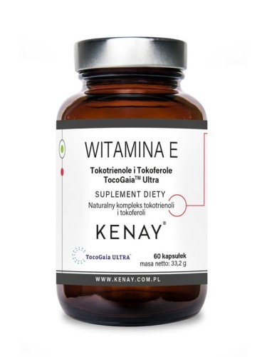  WITAMINA E Tokotrienole i Tokoferole TocoGaia™ Ultra /poprzednia nazwa EVNOL SUPRABIO™/(60 kapsułek)