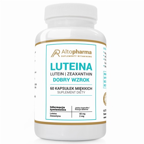 Alto pharma LUTEINA 40mg NATURALNA DOBRY WZROK 60 kapsułek miękkich (Softgel)