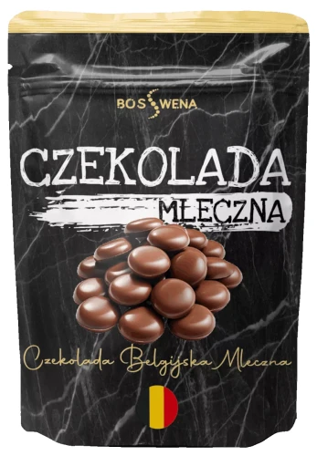 -70% !!  Boswena Czekolada belgijska mleczna 1 kg Premium wyprzedaz waznosc 03.08.2026