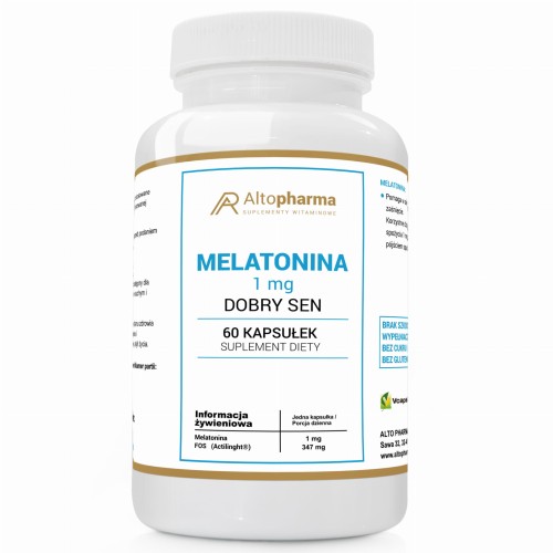 Alto pharma MELATONINA 1mg DOBRY SEN PRODUKT WEGE 60 kapsułek