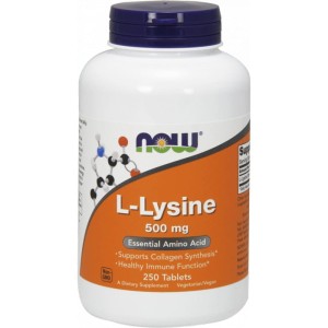 NOW Foods L-Lysine L-Lizyna 500 mg – 250tab