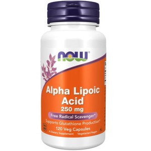 NOW Foods Alpha Lipoic Acid 250 mg 120 kaps  Alfa Kwas ALA 