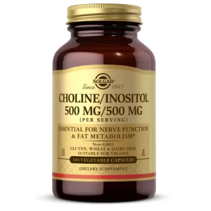 Solgar CHOLINE/INOSITOL 500 MG/500 MG VEGE Cholina Inozytol