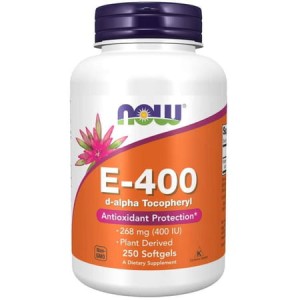 Now Foods Witamina E-400 D-Alfa Tokoferyl 250 softgels 