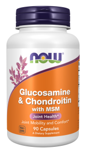 NOW Foods Glucosamine & Chondroitin with MSM 90 veg Caps Glukozamina Chondroityna 90kaps