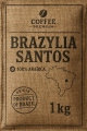 Coffee Premium - Kawa Brazylijska Santos 1kg 100% Arabica Łagodna, niska kwasowość Świeżo Palona