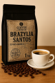 Coffee Premium - Kawa Brazylijska Santos 1kg 100% Arabica Łagodna, niska kwasowość Świeżo Palona