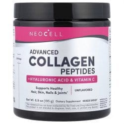 NeoCell, Super Collagen Plus z witaminą C i kwasem hialuronowym, 195 g Kolagen
