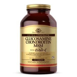 Solgar, Glucosamine Chondroitin MSM, Triple Strength, 180 Tabl Glukozamina chondroityna