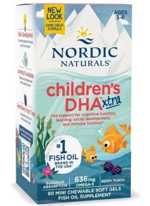 NORDIC NATURALS Childrens DHA Xtra 636 mg (90 kaps.) olej z dorsza