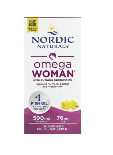 Nordic Naturals Omega Woman olej z wiesiołka gla
