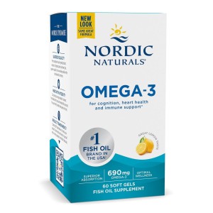 Nordic Naturals Omega-3, Lemon (60 kaps.) 690mg 