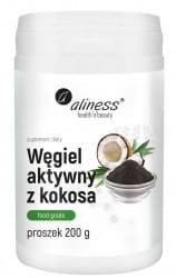 ALINESS proszek 200 g Węgiel aktywny z kokosa " FOOD GRADE" 