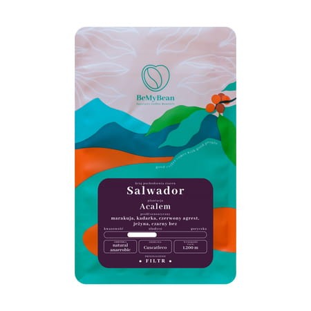BeMyBean - kawa ziarnista Salwador Acalem Anaerobic Natural Filter 250 g