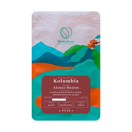 BeMyBean - kawa ziarnista Kolumbia Alonso Bustos Natural Filter 250 g