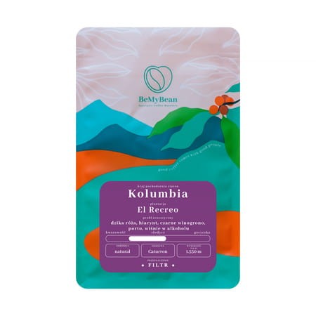 BeMyBean - kawa ziarnista Kolumbia El Recreo Natural Filter 250 g