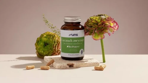 UNS KARCZOCH ZWYCZAJNY + BIOPERINE 60 kaps. vege