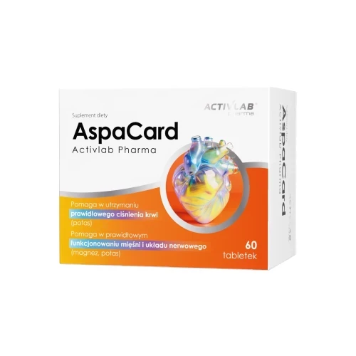 Activlab AspaCard kwas l-asparaginowy, magnez, potas